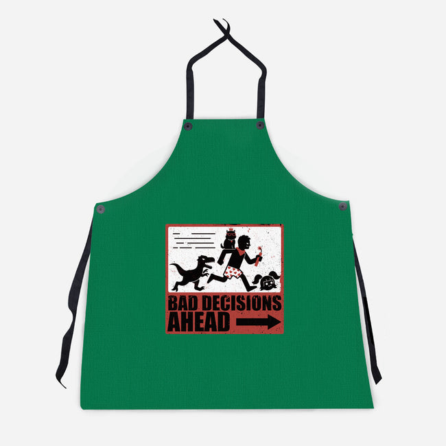 Dungeon Crawler Bad Decisions-Unisex-Kitchen-Apron-Studio Mootant