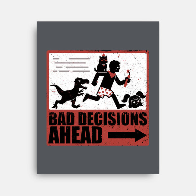 Dungeon Crawler Bad Decisions-None-Stretched-Canvas-Studio Mootant