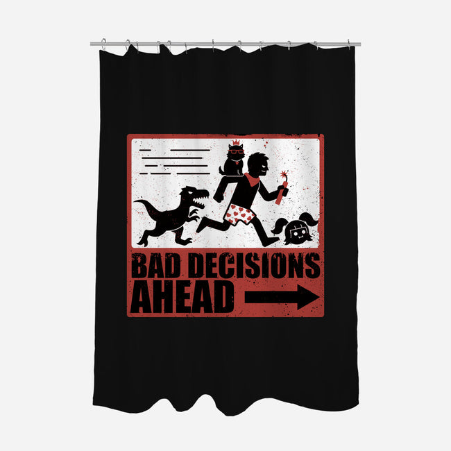 Dungeon Crawler Bad Decisions-None-Polyester-Shower Curtain-Studio Mootant