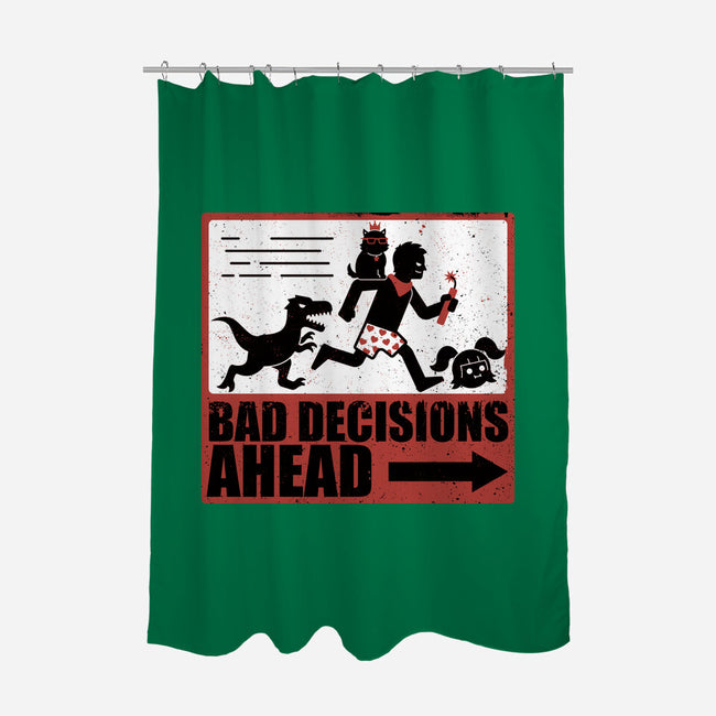 Dungeon Crawler Bad Decisions-None-Polyester-Shower Curtain-Studio Mootant