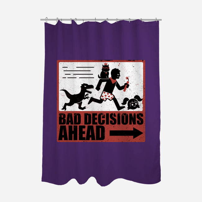 Dungeon Crawler Bad Decisions-None-Polyester-Shower Curtain-Studio Mootant