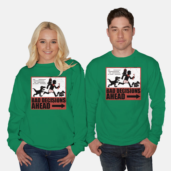 Dungeon Crawler Bad Decisions-Unisex-Crew Neck-Sweatshirt-Studio Mootant