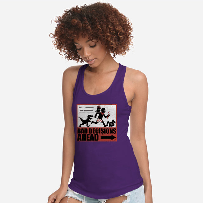 Dungeon Crawler Bad Decisions-Womens-Racerback-Tank-Studio Mootant