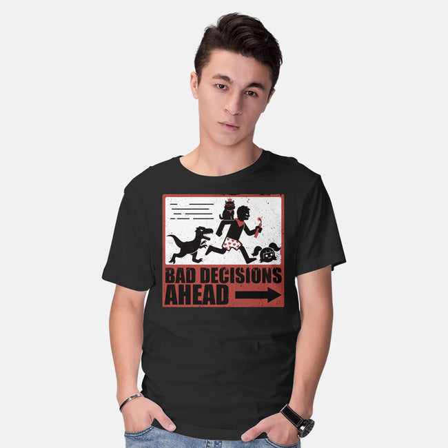 Dungeon Crawler Bad Decisions-Mens-Basic-Tee-Studio Mootant