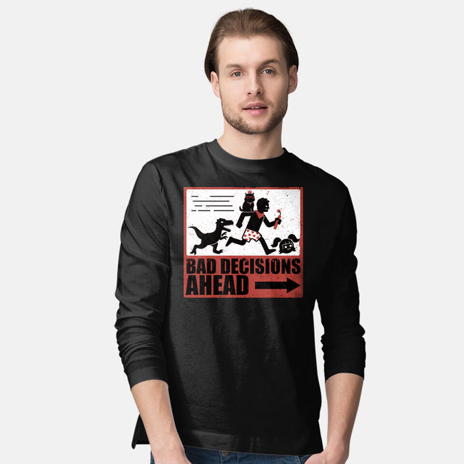 Dungeon Crawler Bad Decisions-Mens-Long Sleeved-Tee-Studio Mootant