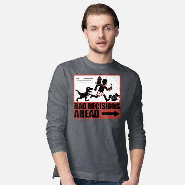 Dungeon Crawler Bad Decisions-Mens-Long Sleeved-Tee-Studio Mootant