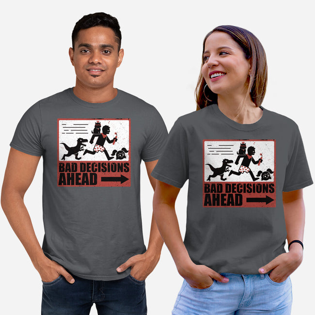 Dungeon Crawler Bad Decisions-Unisex-Basic-Tee-Studio Mootant