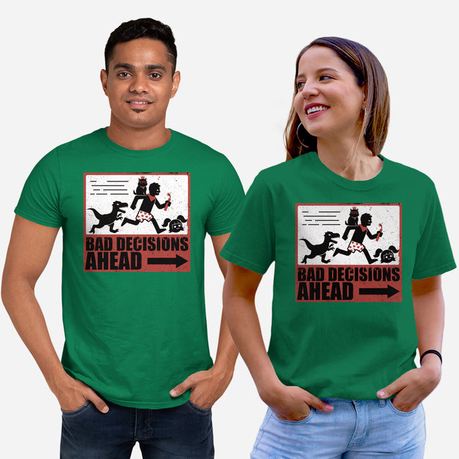 Dungeon Crawler Bad Decisions-Unisex-Basic-Tee-Studio Mootant