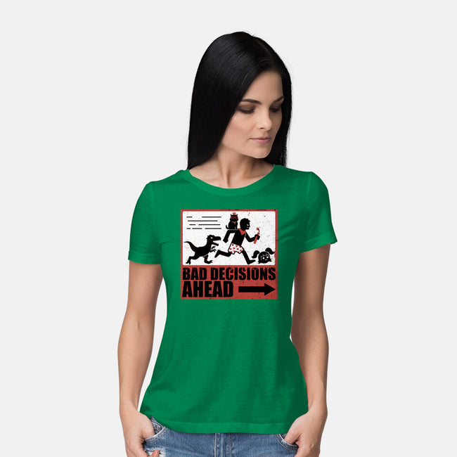 Dungeon Crawler Bad Decisions-Womens-Basic-Tee-Studio Mootant