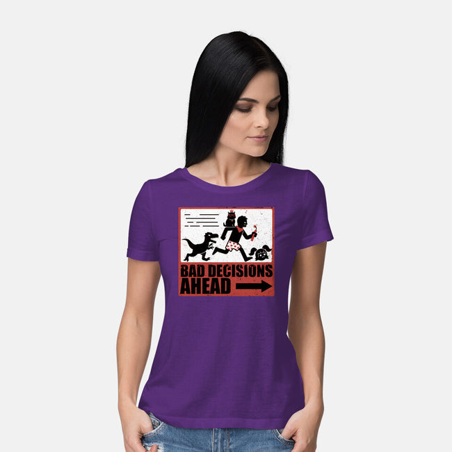 Dungeon Crawler Bad Decisions-Womens-Basic-Tee-Studio Mootant