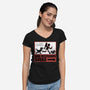 Dungeon Crawler Bad Decisions-Womens-V-Neck-Tee-Studio Mootant
