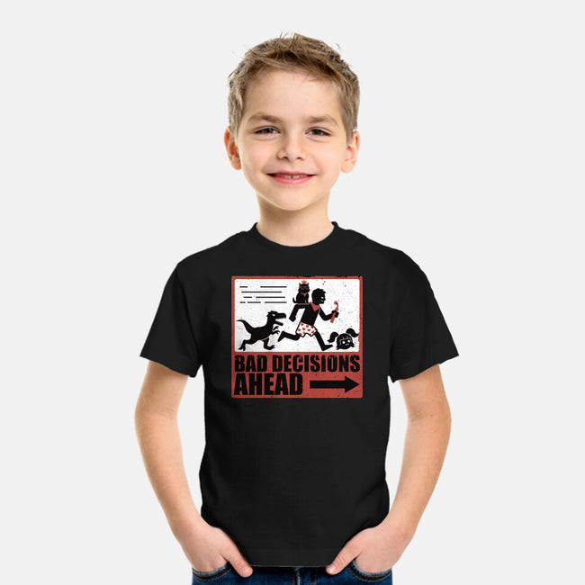 Dungeon Crawler Bad Decisions-Youth-Basic-Tee-Studio Mootant