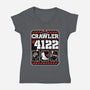 Dungeon Crawler 4122-Womens-V-Neck-Tee-Studio Mootant