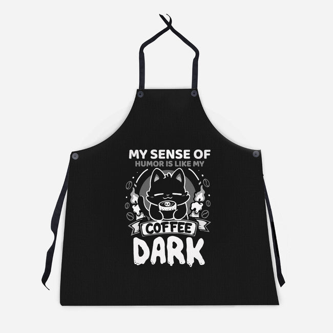 Dark Like My Coffee-Unisex-Kitchen-Apron-Vallina84