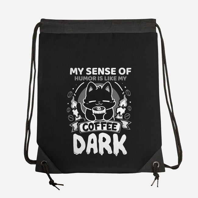 Dark Like My Coffee-None-Drawstring-Bag-Vallina84