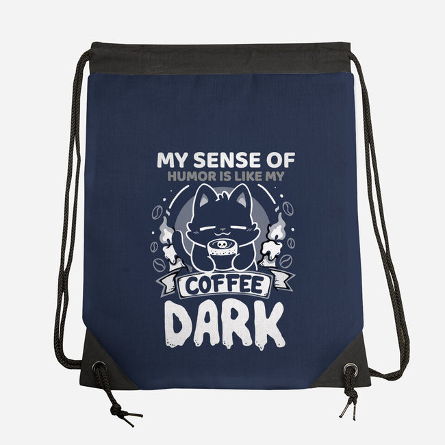 Dark Like My Coffee-None-Drawstring-Bag-Vallina84