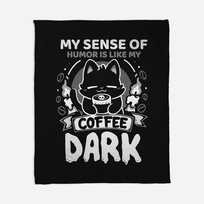 Dark Like My Coffee-None-Fleece-Blanket-Vallina84