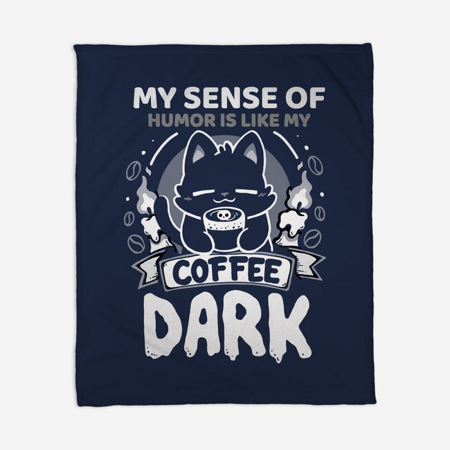 Dark Like My Coffee-None-Fleece-Blanket-Vallina84