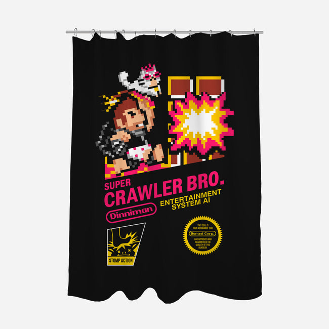 Super Crawler Bro-None-Polyester-Shower Curtain-demonigote