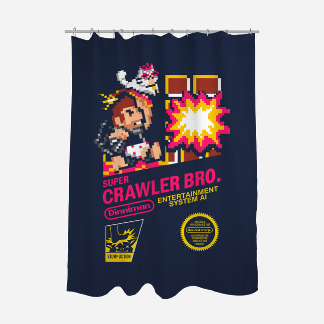 Super Crawler Bro-None-Polyester-Shower Curtain-demonigote