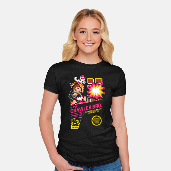 Super Crawler Bro-Womens-Fitted-Tee-demonigote