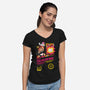 Super Crawler Bro-Womens-V-Neck-Tee-demonigote