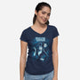The Undead-Womens-V-Neck-Tee-P1yu5h