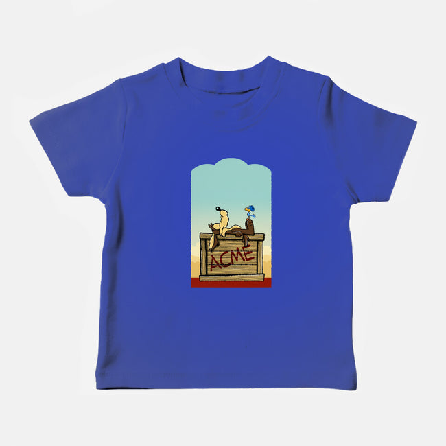 Happiness Is Beep Beep-Baby-Basic-Tee-DrawnByBryan