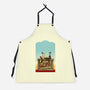 Happiness Is Beep Beep-Unisex-Kitchen-Apron-DrawnByBryan