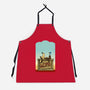 Happiness Is Beep Beep-Unisex-Kitchen-Apron-DrawnByBryan