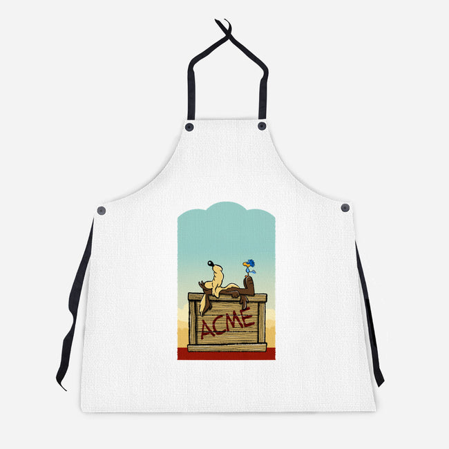 Happiness Is Beep Beep-Unisex-Kitchen-Apron-DrawnByBryan
