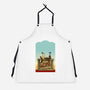 Happiness Is Beep Beep-Unisex-Kitchen-Apron-DrawnByBryan