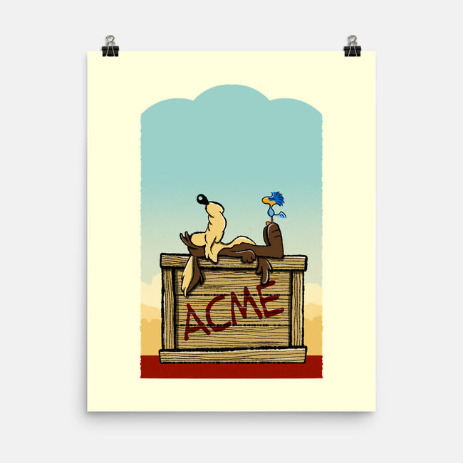 Happiness Is Beep Beep-None-Matte-Poster-DrawnByBryan