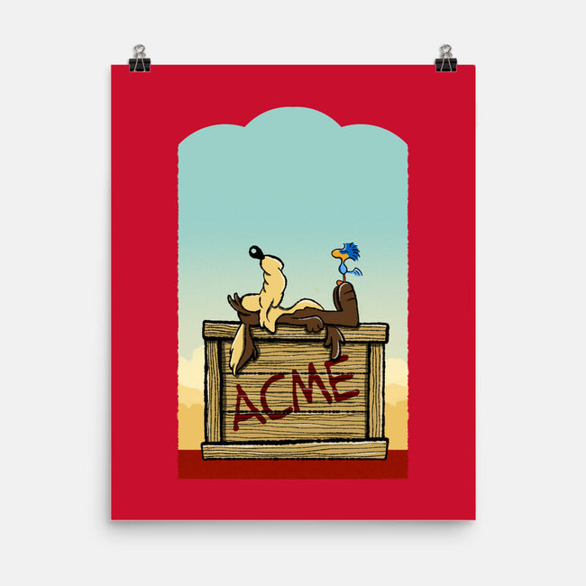 Happiness Is Beep Beep-None-Matte-Poster-DrawnByBryan