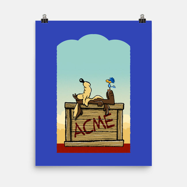 Happiness Is Beep Beep-None-Matte-Poster-DrawnByBryan