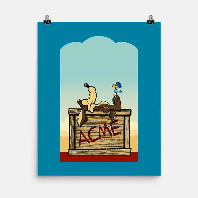 Happiness Is Beep Beep-None-Matte-Poster-DrawnByBryan