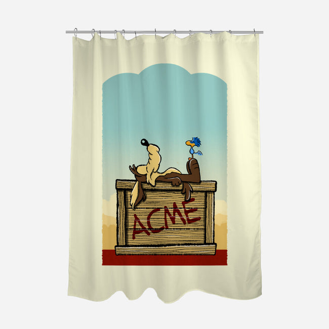 Happiness Is Beep Beep-None-Polyester-Shower Curtain-DrawnByBryan