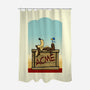 Happiness Is Beep Beep-None-Polyester-Shower Curtain-DrawnByBryan