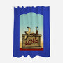 Happiness Is Beep Beep-None-Polyester-Shower Curtain-DrawnByBryan