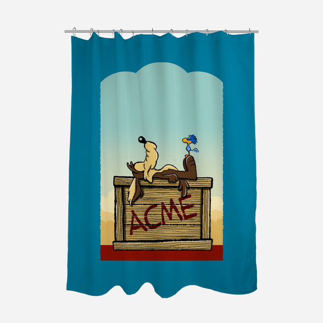 Happiness Is Beep Beep-None-Polyester-Shower Curtain-DrawnByBryan