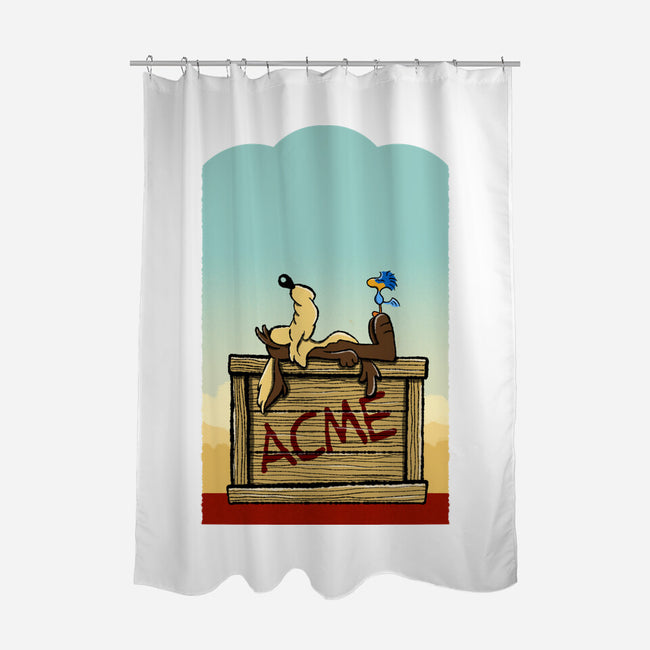 Happiness Is Beep Beep-None-Polyester-Shower Curtain-DrawnByBryan