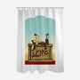 Happiness Is Beep Beep-None-Polyester-Shower Curtain-DrawnByBryan