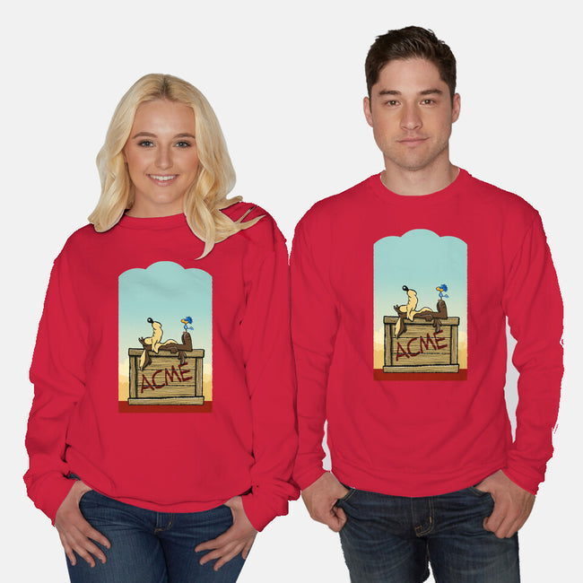 Happiness Is Beep Beep-Unisex-Crew Neck-Sweatshirt-DrawnByBryan