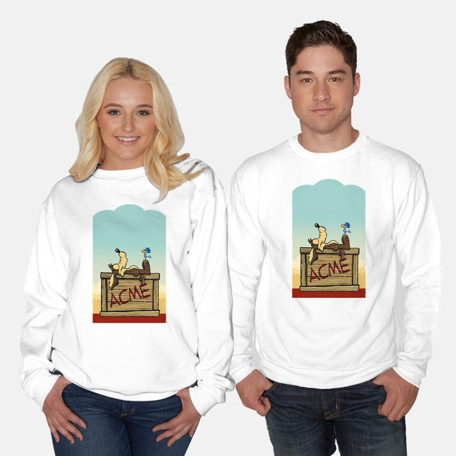Happiness Is Beep Beep-Unisex-Crew Neck-Sweatshirt-DrawnByBryan