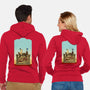 Happiness Is Beep Beep-Unisex-Zip-Up-Sweatshirt-DrawnByBryan