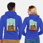 Happiness Is Beep Beep-Unisex-Zip-Up-Sweatshirt-DrawnByBryan