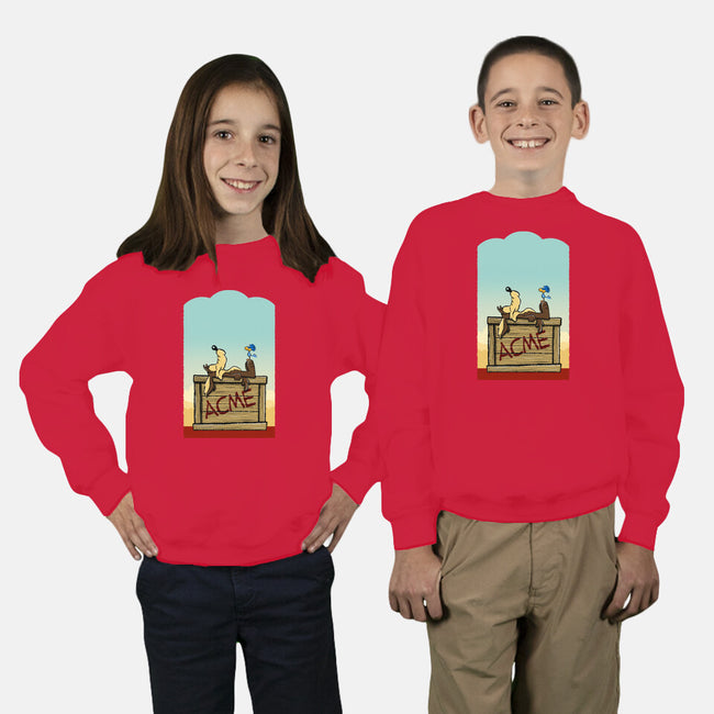 Happiness Is Beep Beep-Youth-Crew Neck-Sweatshirt-DrawnByBryan