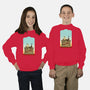 Happiness Is Beep Beep-Youth-Crew Neck-Sweatshirt-DrawnByBryan