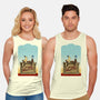 Happiness Is Beep Beep-Unisex-Basic-Tank-DrawnByBryan