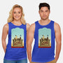 Happiness Is Beep Beep-Unisex-Basic-Tank-DrawnByBryan